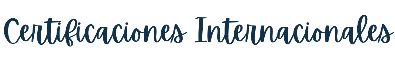 Certificaciones Internacionales